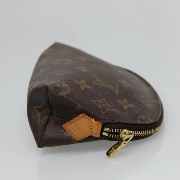 LOUIS VUITTON Monogram Pochette Cosmetic PM Cosmetic Pouch M47515 LV Auth 131212 - Picture 6 of 16